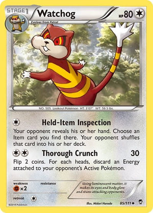 Pokemon TCG - XY - Furious Fists - Watchog - 85/111