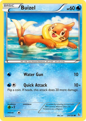 Pokemon TCG - XY - Flashfire - Buizel - 28/106