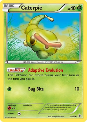 Pokemon TCG - XY - Flashfire - Caterpie - 1/106