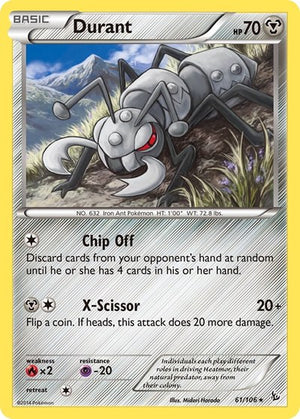 Pokemon TCG - XY - Flashfire - Durant - 61/106