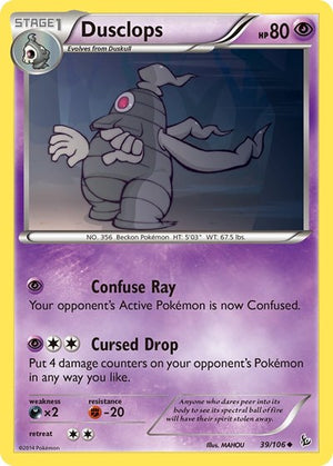 Pokemon TCG - XY - Flashfire - Dusclops - 39/106