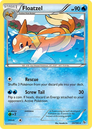 Pokemon TCG - XY - Flashfire - Floatzel - 29/106