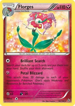 Pokemon TCG - XY - Flashfire - Florges - 66/106 - Reverse Holofoil