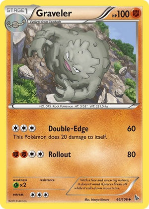Pokemon TCG - XY - Flashfire - Graveler - 46/106