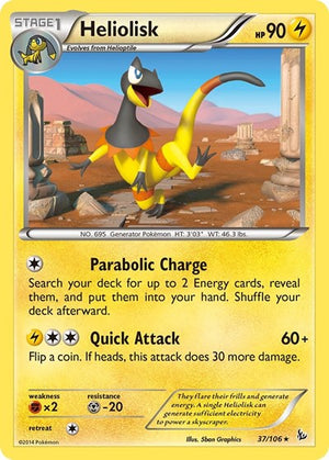 Pokemon TCG - XY - Flashfire - Heliolisk - 37/106