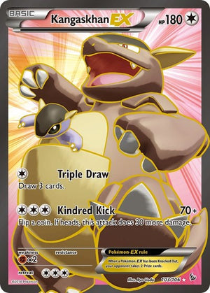 Pokemon TCG - XY - Flashfire - Kangaskhan EX - 103/106 - Holofoil