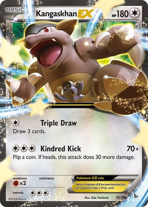 Pokemon TCG - XY - Flashfire - Kangaskhan EX - 78/106 - Holofoil