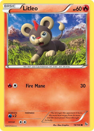 Pokemon TCG - XY - Flashfire - Litleo - 19/106