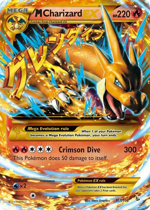 Pokemon TCG - XY - Flashfire - M Charizard EX - 107/106 - Holofoil