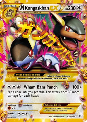 Pokemon TCG - XY - Flashfire - M Kangaskhan EX - 109/106 - Holofoil