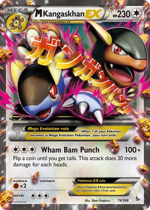 Pokemon TCG - XY - Flashfire - M Kangaskhan EX - 79/106 - Holofoil