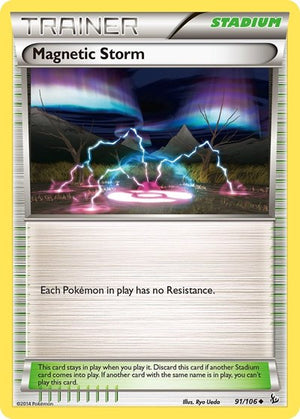 Pokemon TCG - XY - Flashfire - Magnetic Storm - 91/106 - Reverse Holofoil