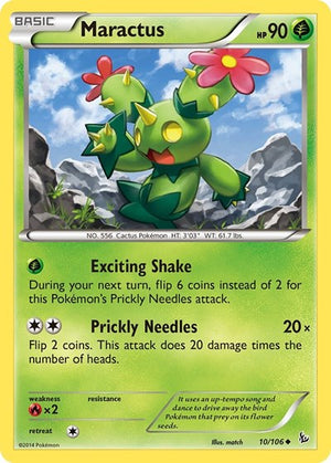 Pokemon TCG - XY - Flashfire - Maractus - 10/106