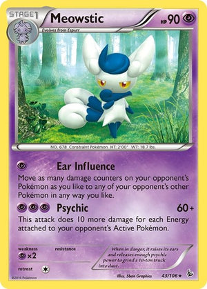 Pokemon TCG - XY - Flashfire - Meowstic - 43/106