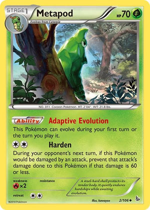 Pokemon TCG - XY - Flashfire - Metapod - 2/106