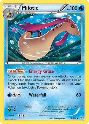 Pokemon TCG - XY - Flashfire - Milotic - 23/106 - Reverse Holofoil