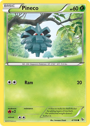 Pokemon TCG - XY - Flashfire - Pineco - 4/106