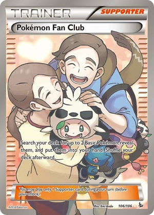 Pokemon TCG - XY - Flashfire - Pokemon Fan Club - 106/106 - Holofoil