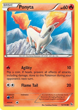 Pokemon TCG - XY - Flashfire - Ponyta - 14/106