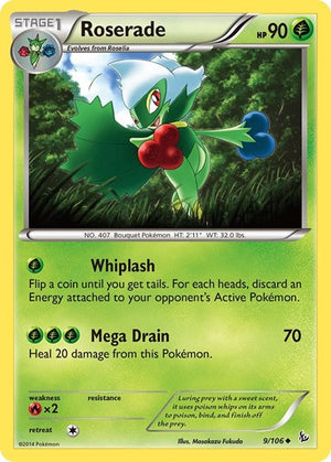 Pokemon TCG - XY - Flashfire - Roserade - 9/106