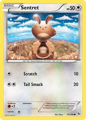 Pokemon TCG - XY - Flashfire - Sentret - 81/106