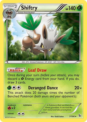 Pokemon TCG - XY - Flashfire - Shiftry - 7/106 - Holofoil
