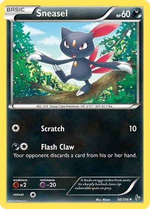 Pokemon TCG - XY - Flashfire - Sneasel - 50/106