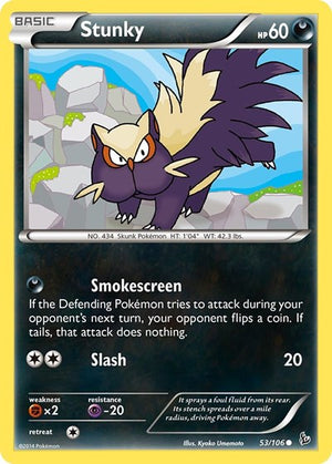 Pokemon TCG - XY - Flashfire - Stunky - 53/106