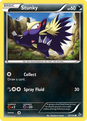 Pokemon TCG - XY - Flashfire - Stunky - 54/106