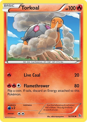 Pokemon TCG - XY - Flashfire - Torkoal - 16/106