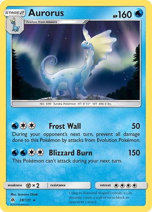 Pokemon TCG - SM - Forbidden Light - Aurorus - 28/131 - Reverse Holofoil