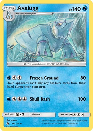 Pokemon TCG - SM - Forbidden Light - Avalugg - 30/131