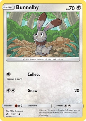 Pokemon TCG - SM - Forbidden Light - Bunnelby - 97/131 - Reverse Holofoil
