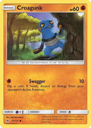 Pokemon TCG - SM - Forbidden Light - Croagunk - 63/131