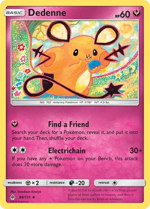Pokemon TCG - SM - Forbidden Light - Dedenne - 88/131 - Reverse Holofoil