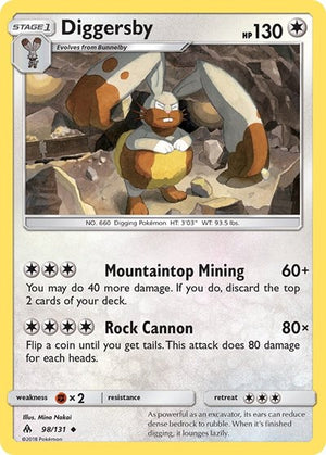 Pokemon TCG - SM - Forbidden Light - Diggersby - 98/131