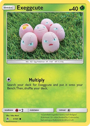 Pokemon TCG - SM - Forbidden Light - Exeggcute - 1/131 - Reverse Holofoil