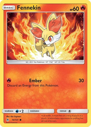 Pokemon TCG - SM - Forbidden Light - Fennekin - 14/131