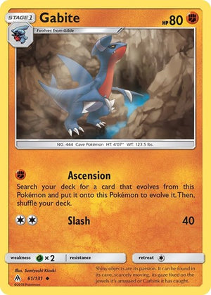 Pokemon TCG - SM - Forbidden Light - Gabite - 61/131