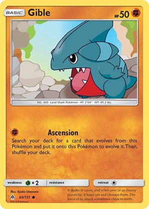 Pokemon TCG - SM - Forbidden Light - Gible - 60/131 - Reverse Holofoil