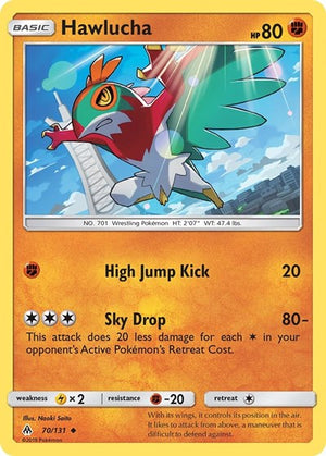 Pokemon TCG - SM - Forbidden Light - Hawlucha - 70/131 - Reverse Holofoil