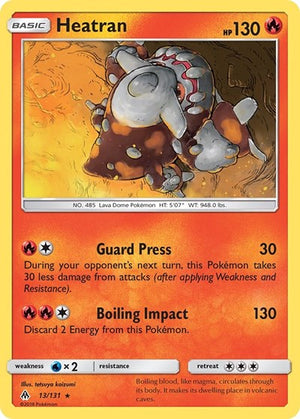 Pokemon TCG - SM - Forbidden Light - Heatran - 13/131 - Reverse Holofoil