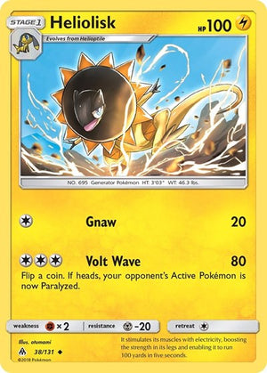 Pokemon TCG - SM - Forbidden Light - Heliolisk - 38/131 - Reverse Holofoil