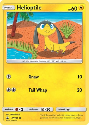 Pokemon TCG - SM - Forbidden Light - Helioptile - 37/131 - Reverse Holofoil
