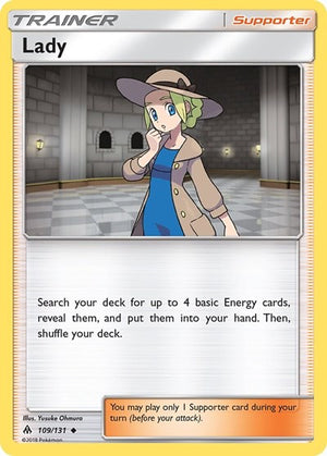 Pokemon TCG - SM - Forbidden Light - Lady - 109/131