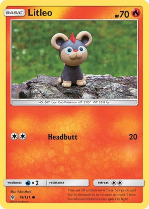 Pokemon TCG - SM - Forbidden Light - Litleo - 18/131