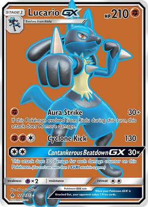 Pokemon TCG - SM - Forbidden Light - Lucario GX - 122/131 - Holofoil