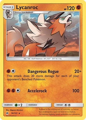 Pokemon TCG - SM - Forbidden Light - Lycanroc - 76/131