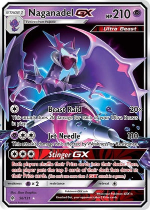 Pokemon TCG - SM - Forbidden Light - Naganadel GX - 56/131 - Holofoil