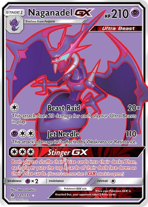 Pokemon TCG - SM - Forbidden Light - Naganadel GX - 121/131 - Holofoil